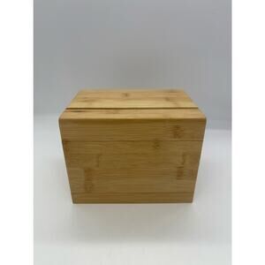 Oceanstar Bamboo Recipe Box with Recipe Cards